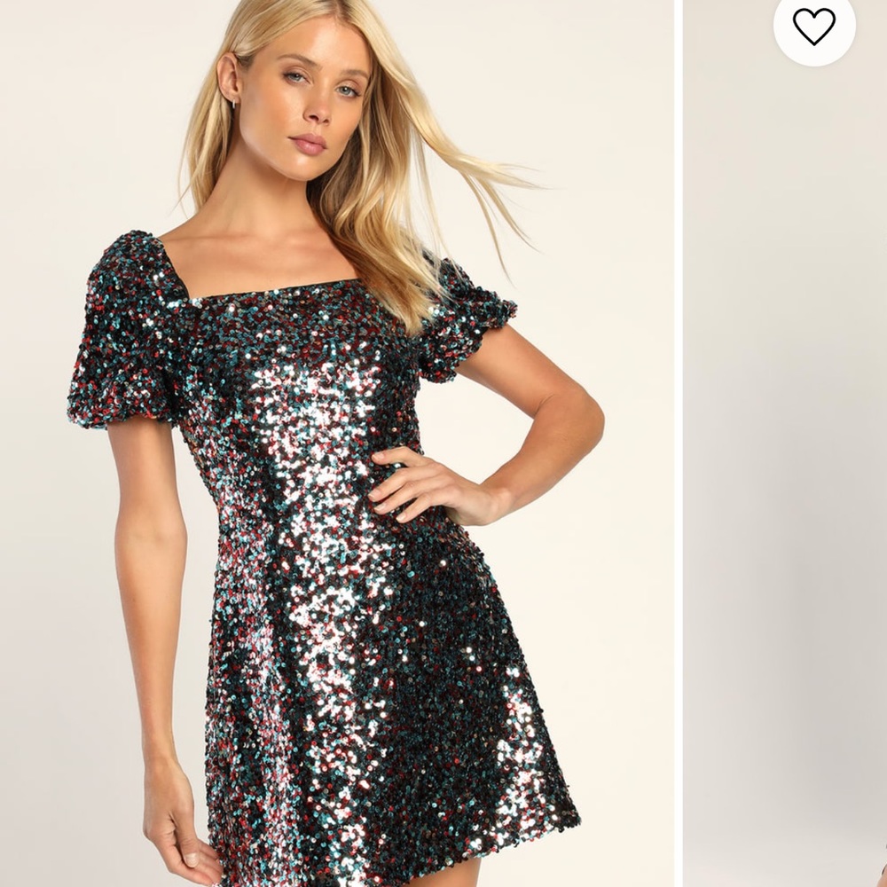 lulus sequin dress women’s size medium